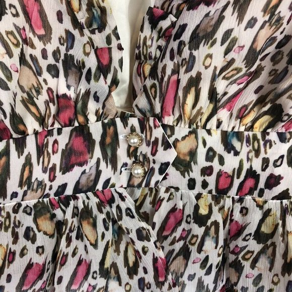 SOLD Majorelle Puff Sleeve Ruffle Crop Top - Picture 3 of 7